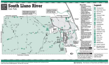 South Llano River State Park map
