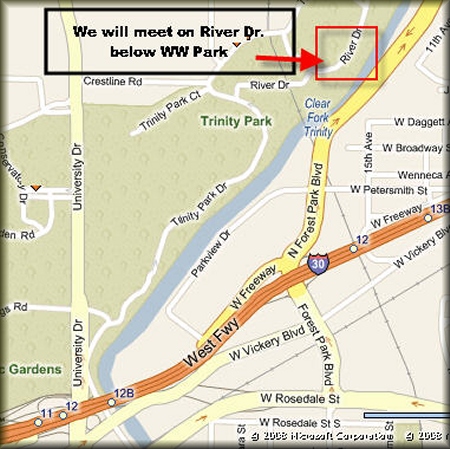 Moonlight Float Trip map