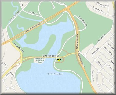 White Rock Lake map