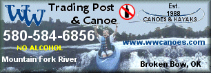 WW Trading Post & Canoe Sales in Broken Bow, Oklahoma